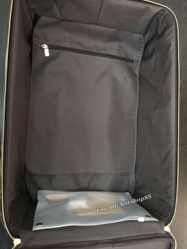 LV萬向輪爆新款拉杆箱 路易威登原版皮老花行李箱 gdx1169